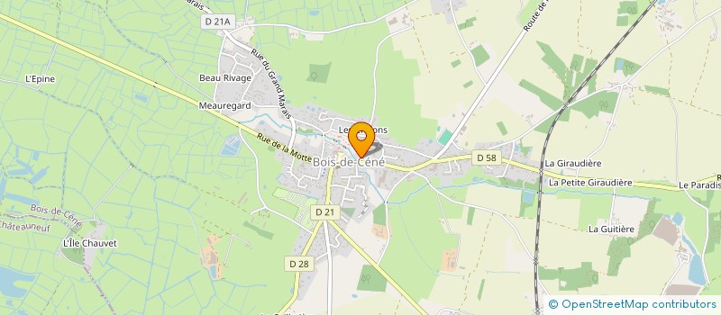 localisation de l'entreprise ASSOCIATION UNE ROUTE SOUS LA MER  BOIS-DE-CENE