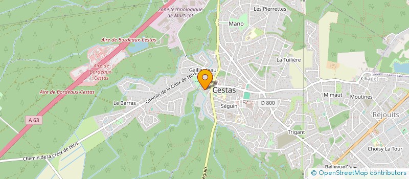 localisation de l'entreprise ASSOCIATION UNE VOIX à CESTAS