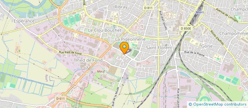 localisation de l'entreprise ASSOCIATION UNICEFI  NIORT