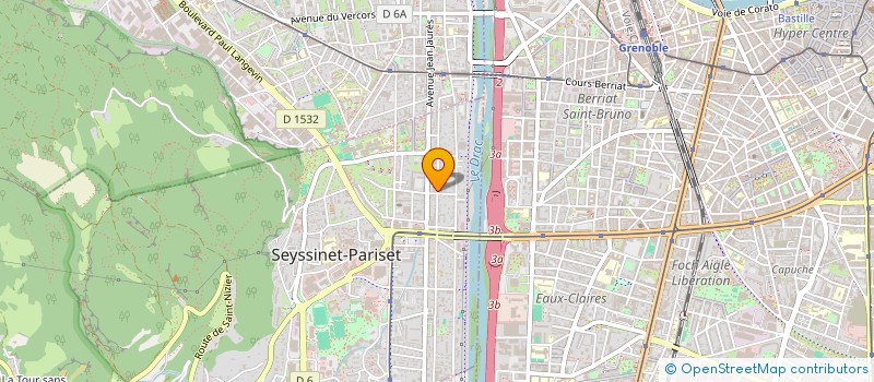 localisation de l'entreprise ASSOCIATION UNIMAN  SEYSSINET-PARISET