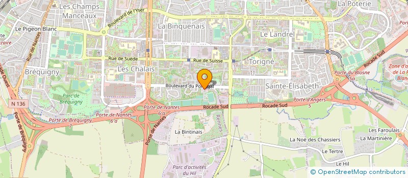 localisation de l'entreprise ASSOCIATION UNION LOCALE DES RETRAITES (ULR) CFDT DU PAYS DE RENNES  RENNES