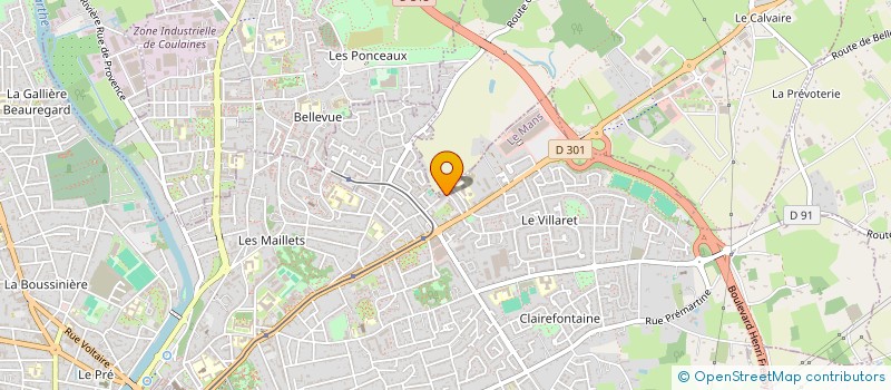 localisation de l'entreprise ASSOCIATION UNION - PROGRES à LE MANS