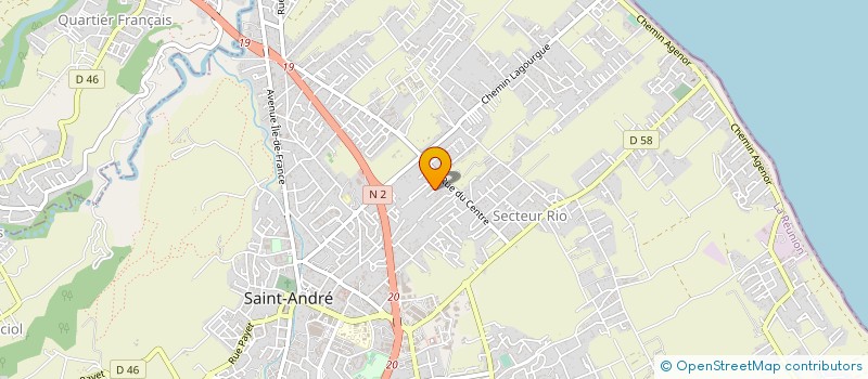 localisation de l'entreprise ASSOCIATION UNION SPORTIVE DU CENTRE  SAINT-ANDRE