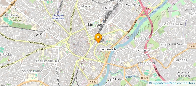 localisation de l'entreprise ASSOCIATION UNIQUE POUR LE DEVELOPPEMENT DE L ACTION SOCIALE à LIMOGES
