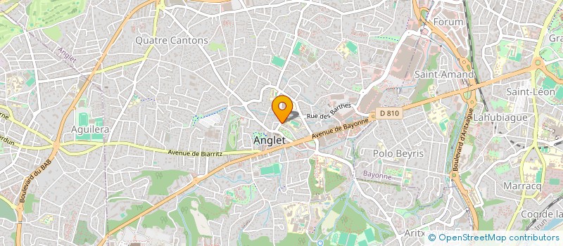 localisation de l'entreprise ASSOCIATION UNIS-BAT  ANGLET