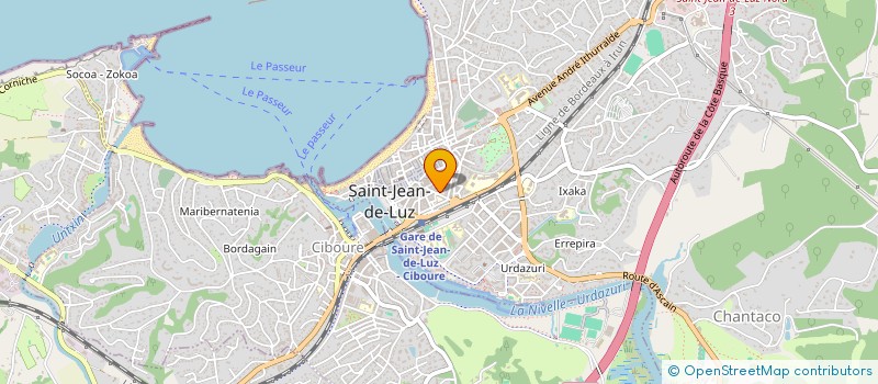 localisation de l'entreprise ASSOCIATION UNISPORT DONIBANE ZIBURU KO URKIROLAK à SAINT-JEAN-DE-LUZ
