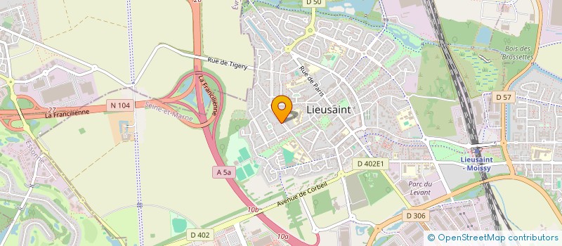 localisation de l'entreprise ASSOCIATION UNITE 77  LIEUSAINT