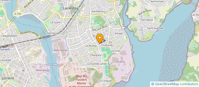 localisation de l'entreprise ASSOCIATION UNITE URBAINE  LANESTER