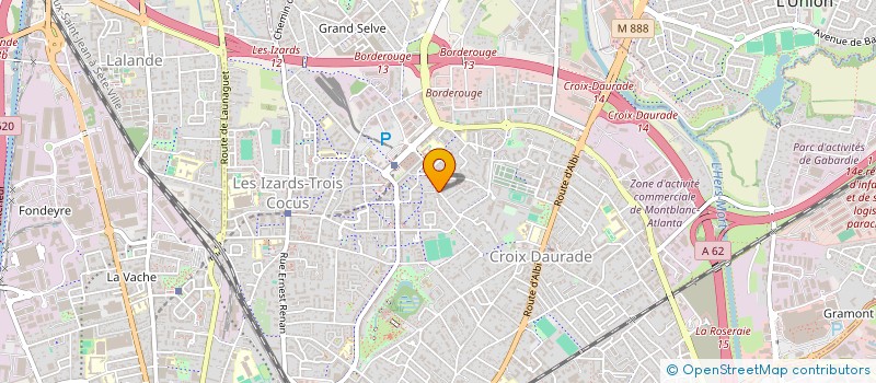 localisation de l'entreprise ASSOCIATION  UNIVERS LUTIN  TOULOUSE