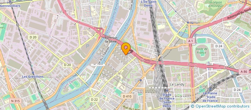 localisation de l'entreprise ASSOCIATION UNIVERSEINE à SAINT-DENIS
