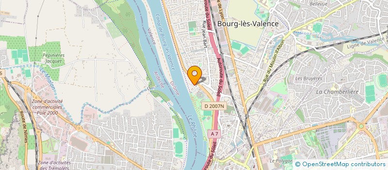 localisation de l'entreprise ASSOCIATION UNIVERSITAIRE D ETUDES DROMOISES à BOURG-LES-VALENCE