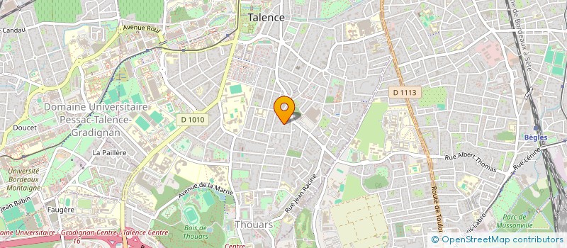 localisation de l'entreprise ASSOCIATION UNIVERSITAIRE DE GENIE CIVIL  GRADIGNAN