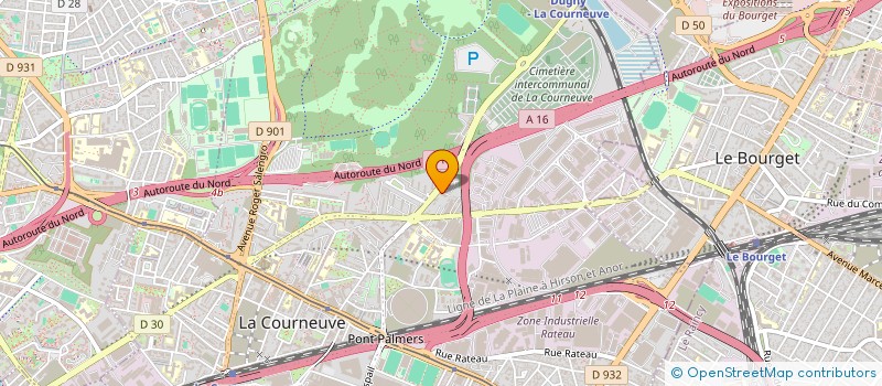 localisation de l'entreprise ASSOCIATION UNLI DES VERTUS ( UNLI DES VERTUS ) à LA COURNEUVE