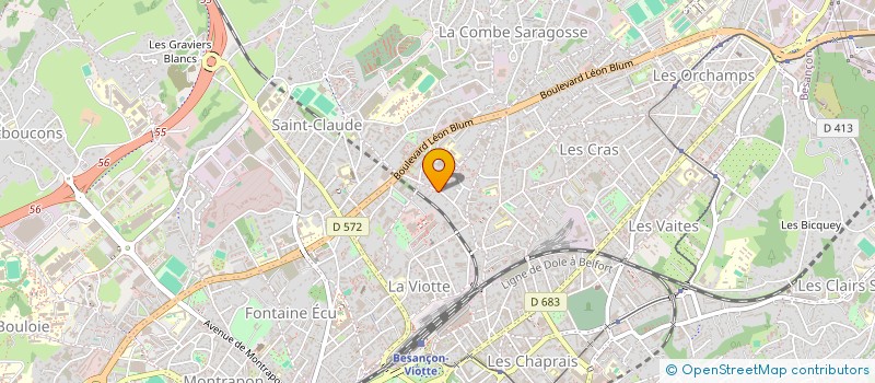 localisation de l'entreprise ASSOCIATION UNTEL à BESANCON