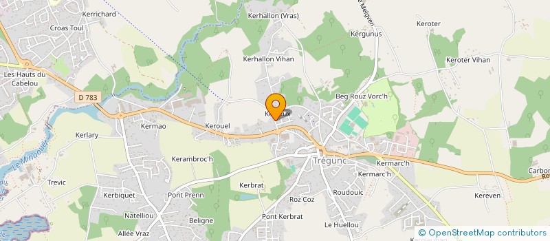 localisation de l'entreprise ASSOCIATION UPPER GROUND  TREGUNC