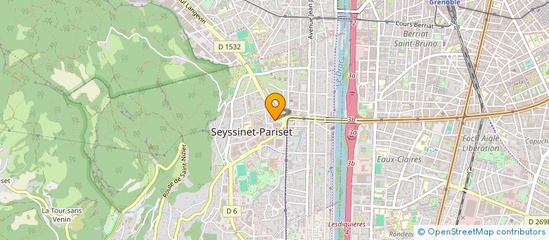 localisation de l'entreprise ASSOCIATION URBAINE AIDE DOMICILE FAMILLES à SEYSSINET-PARISET