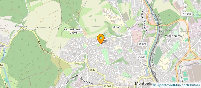 localisation de l'entreprise ASSOCIATION URBAN THIOSSANE  MONTBELIARD
