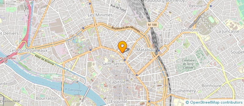 localisation de l'entreprise ASSOCIATION USAGERS CANTINE C R D P à TOULOUSE