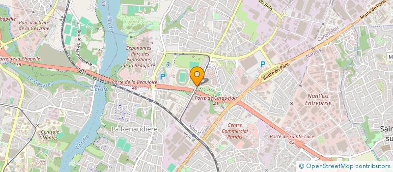 localisation de l'entreprise ASSOCIATION USEP BEAUJOIRE  NANTES