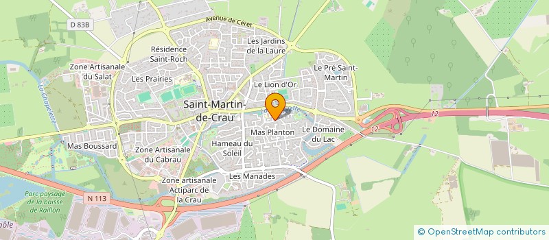 localisation de l'entreprise ASSOCIATION USEP DE COORDINATION CRAU ALPILLES à SAINT-MARTIN-DE-CRAU