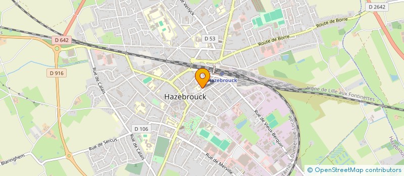 localisation de l'entreprise ASSOCIATION USEP DE L'ECOLE FERDINAND BUISSON D'HAZEBROUCK à HAZEBROUCK