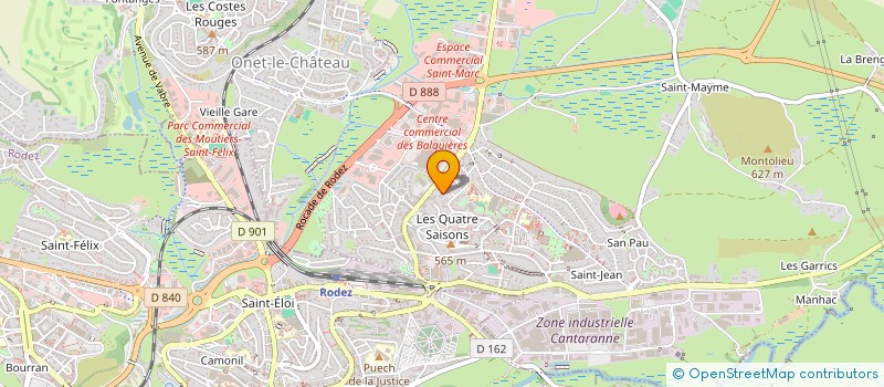 localisation de l'entreprise ASSOCIATION USEP DE L'ECOLE PUBLIQUE LES GENETS  ONET-LE-CHATEAU