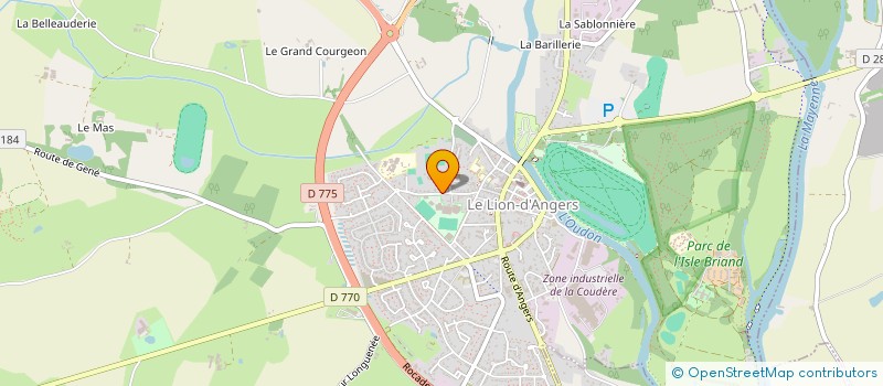 localisation de l'entreprise ASSOCIATION USEP DES ECOLES PUBLIQUES DU LION D'ANGERS  LE LION D'ANGERS