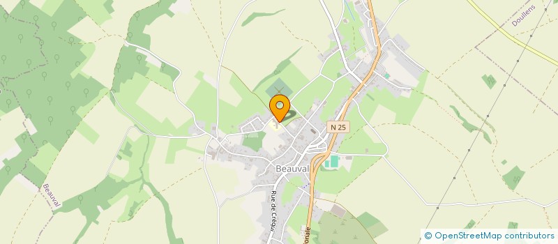 localisation de l'entreprise ASSOCIATION USEP ECOLE DU VALENCON BEAUVAL  BEAUVAL