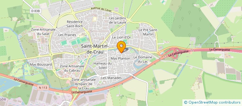 localisation de l'entreprise ASSOCIATION USEP ECOLE ELEMENTAIRE DU LION D'OR à SAINT-MARTIN-DE-CRAU