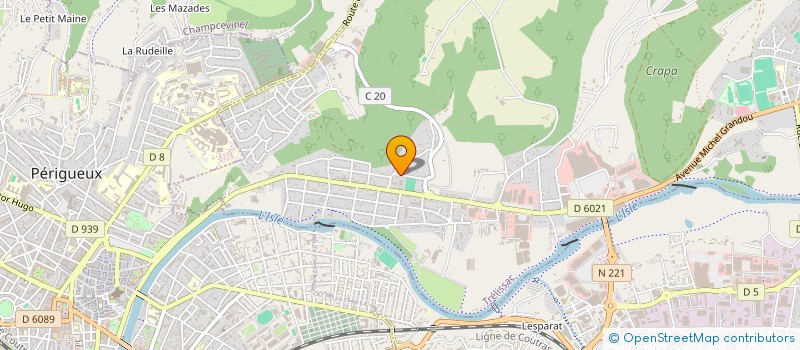 localisation de l'entreprise ASSOCIATION USEP ECOLE LES MAURILLOUX TRELISSAC  TRELISSAC