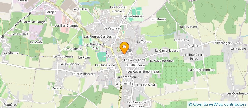 localisation de l'entreprise ASSOCIATION USEP ECOLE MATERNELLE H MATISSE AVOINE à AVOINE