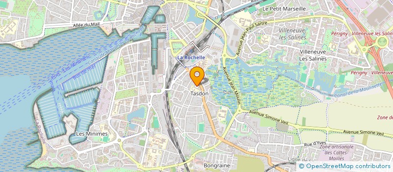 localisation de l'entreprise ASSOCIATION USEP ECOLE RAYMOND BOUCHET  LA ROCHELLE