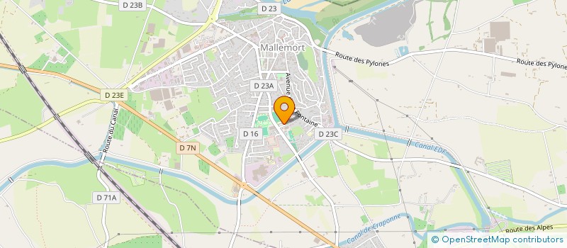 localisation de l'entreprise ASSOCIATION USEP ECOLECAMILLE CLAUDEL  MALLEMORT