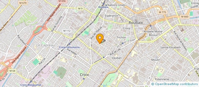 localisation de l'entreprise ASSOCIATION USEP JULES VERNE  ROUBAIX