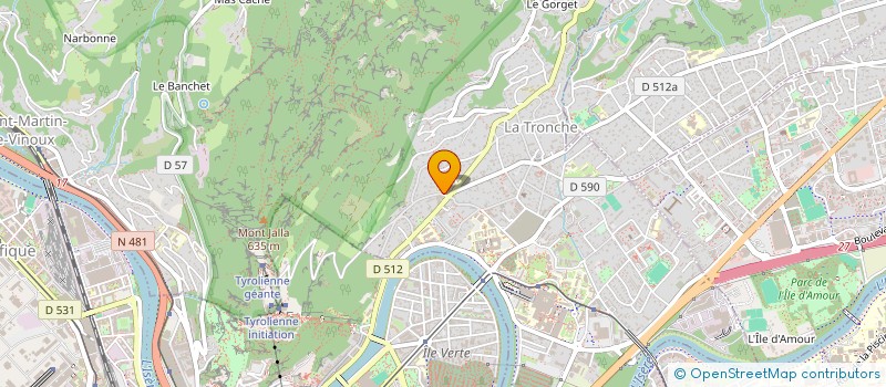 localisation de l'entreprise ASSOCIATION USEP LA TRONCHE ECOLE DU COTEAU  LA TRONCHE