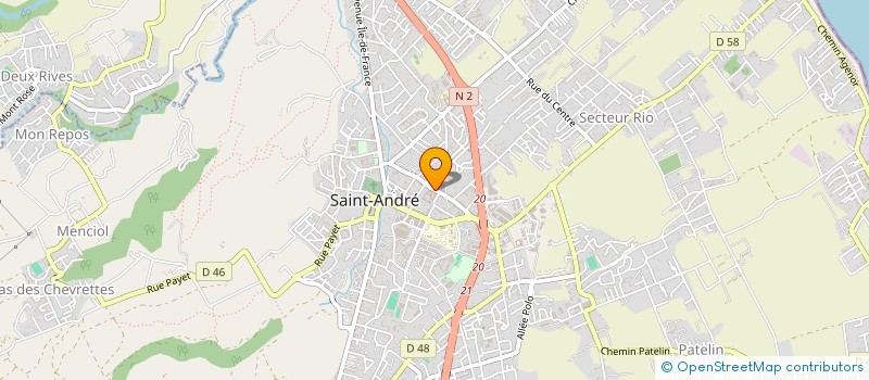 localisation de l'entreprise ASSOCIATION USEP MATERNELLE LES CAPUCINES  SAINT-ANDRE