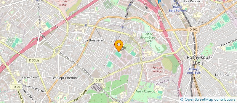 localisation de l'entreprise ASSOCIATION USEP NANTEUIL à MONTREUIL