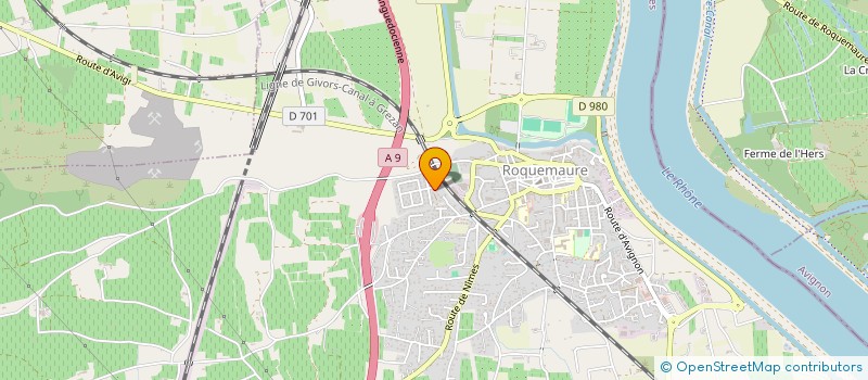 localisation de l'entreprise ASSOCIATION USEP ROQUEMAURE ALBERT CAMUS  ROQUEMAURE