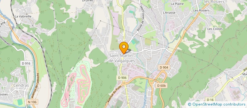 localisation de l'entreprise ASSOCIATION USEP SPORT ET CULTURE ECOLE HENRI BARBUSSE  SAINT-MARTIN-DE-VALGALGUES