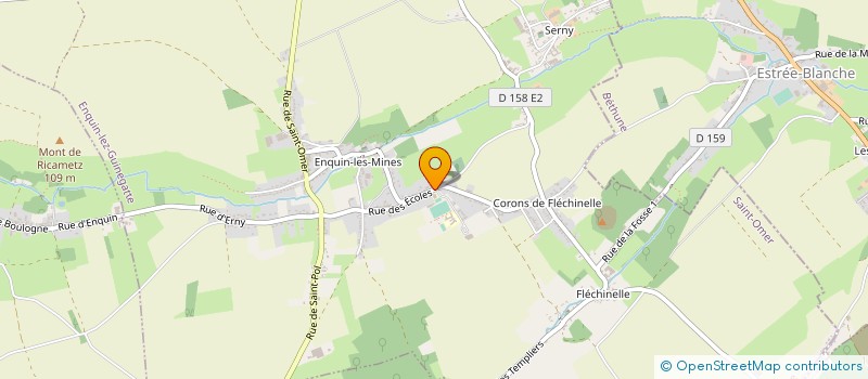 localisation de l'entreprise ASSOCIATION USEP SPORTIVE ET SOCIOCULTURELLE DU RPI ENGUINEGATTE-ENQUIN LES MINES à ENQUIN-LEZ-GUINEGATTE
