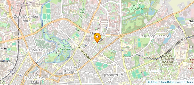 localisation de l'entreprise ASSOCIATION USEP TREGAIN RENNES. à RENNES