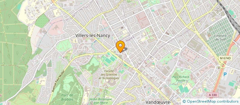 localisation de l'entreprise ASSOCIATION UTIL CENTRE SOC JOLIBOIS à NANCY