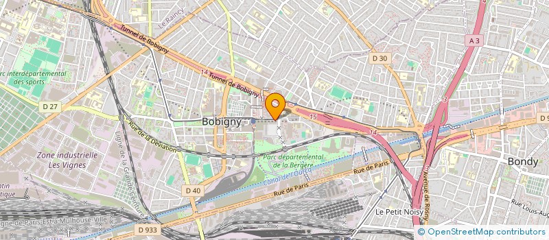 localisation de l'entreprise ASSOCIATION VACANCES 93 à BOBIGNY