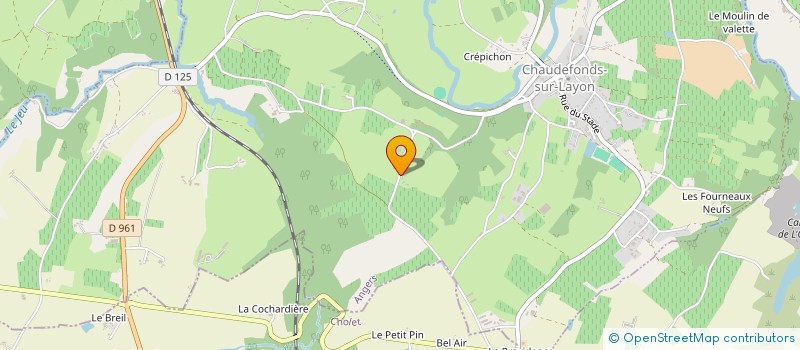 localisation de l'entreprise ASSOCIATION VACOUSTIC  CHAUDEFONDS-SUR-LAYON