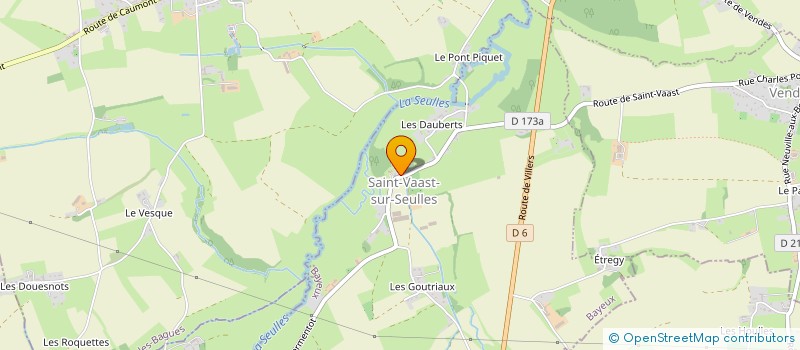 localisation de l'entreprise ASSOCIATION VADASTINE  SAINT-VAAST-SUR-SEULLES