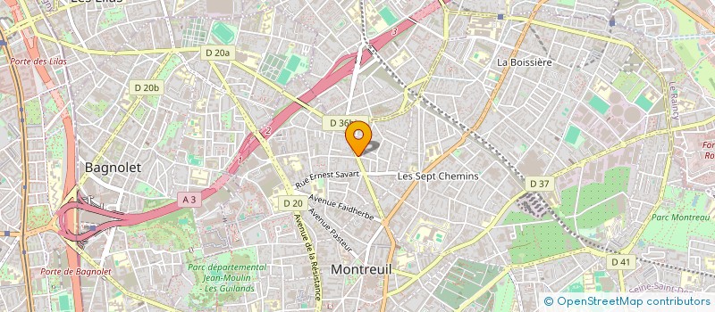 localisation de l'entreprise ASSOCIATION VADUROCK MANAGEMENT à MONTREUIL