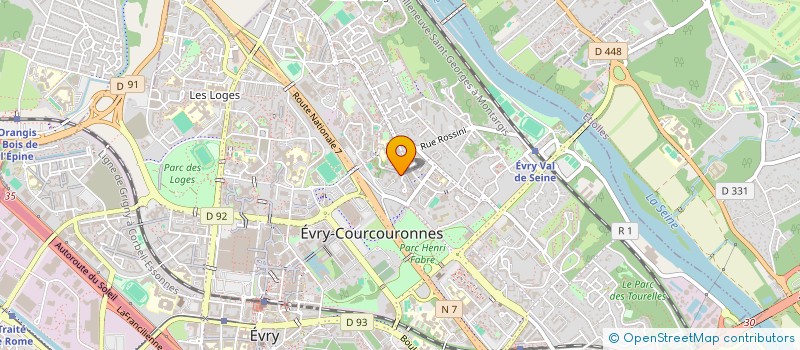 localisation de l'entreprise ASSOCIATION VAGABONDS  EVRY-COURCOURONNES