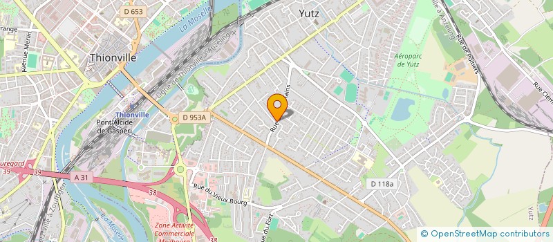 localisation de l'entreprise ASSOCIATION VAILLANCE ET JOIE  YUTZ