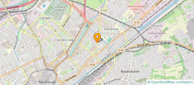 localisation de l'entreprise ASSOCIATION VAILLANCE ET JOIE  MULHOUSE