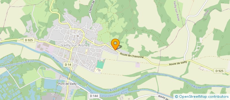localisation de l'entreprise ASSOCIATION VAILLYSIENNE DE DEFENSE DE LA QUALITE DE VIE à VAILLY-SUR-AISNE